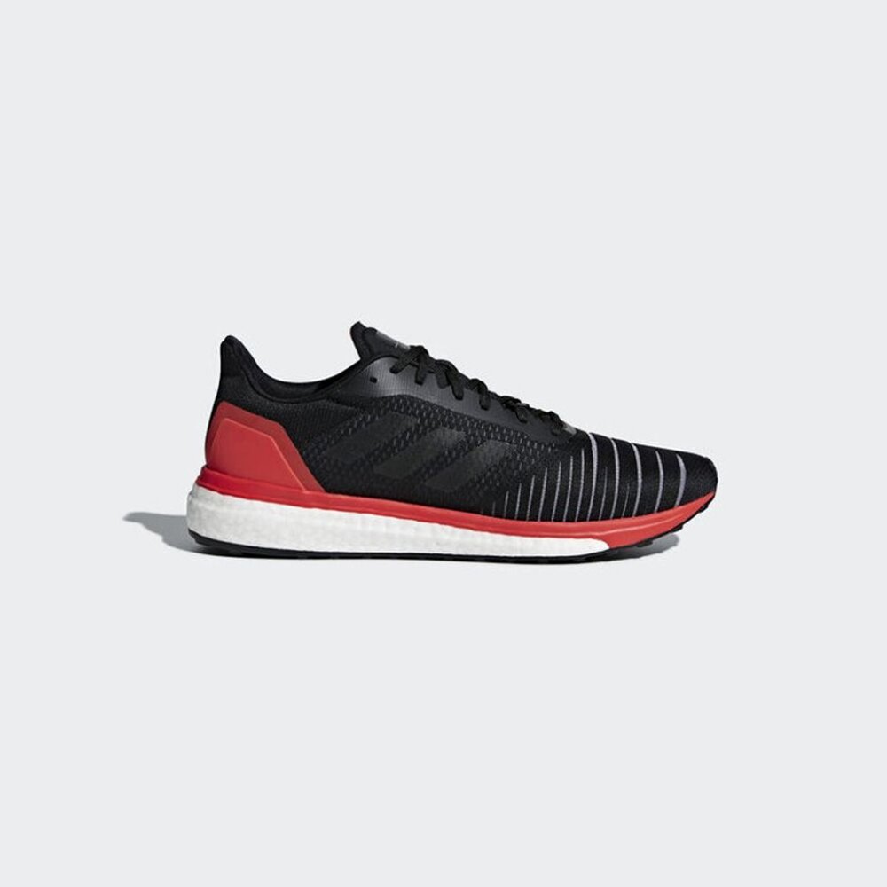 Adidas Men's Black Red Solar Drive AC8134 Low Top Athletic Running Shoes Size 10